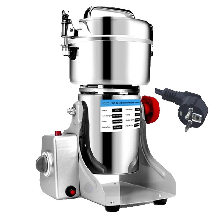 Rasnita cu bavuri, putere mare 3000W, constructie din inox, 800G EU, 220V, EU