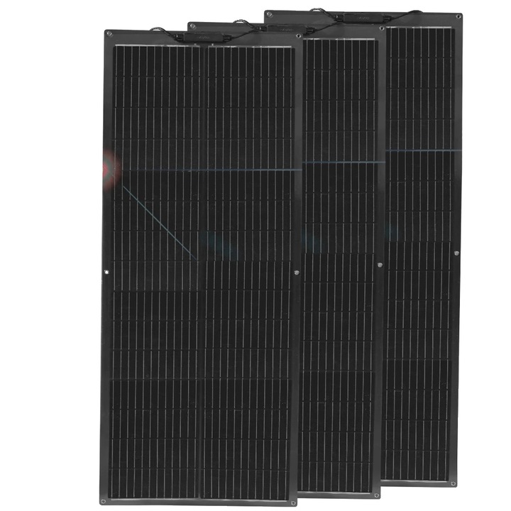 Kit panouri solare, 3pcs 100W, design monocrystalline, instalare versatila, 1140x460x2.5mm