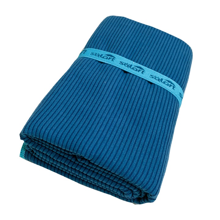 Плажна кърпа Solart от микрофибър, 75x150 см, Синя, 75x150 см