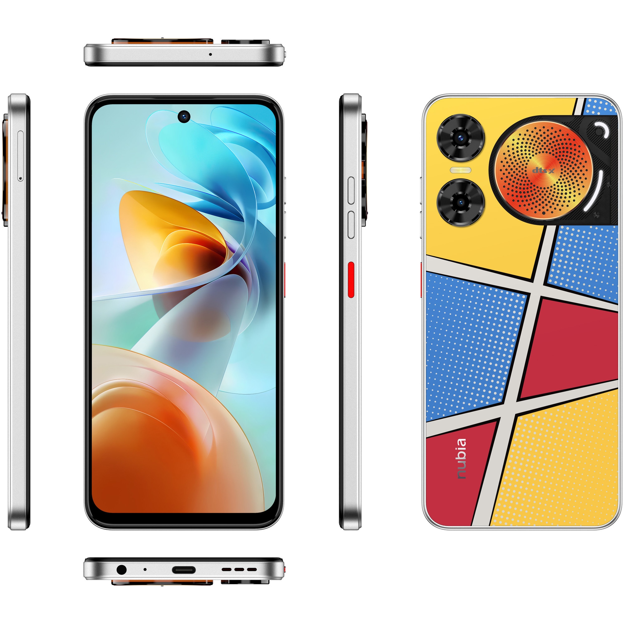 RESIGILAT: Telefon mobil ZTE nubia Music 2, Dual SIM, 4GB, 128GB, 4G, Pop Art