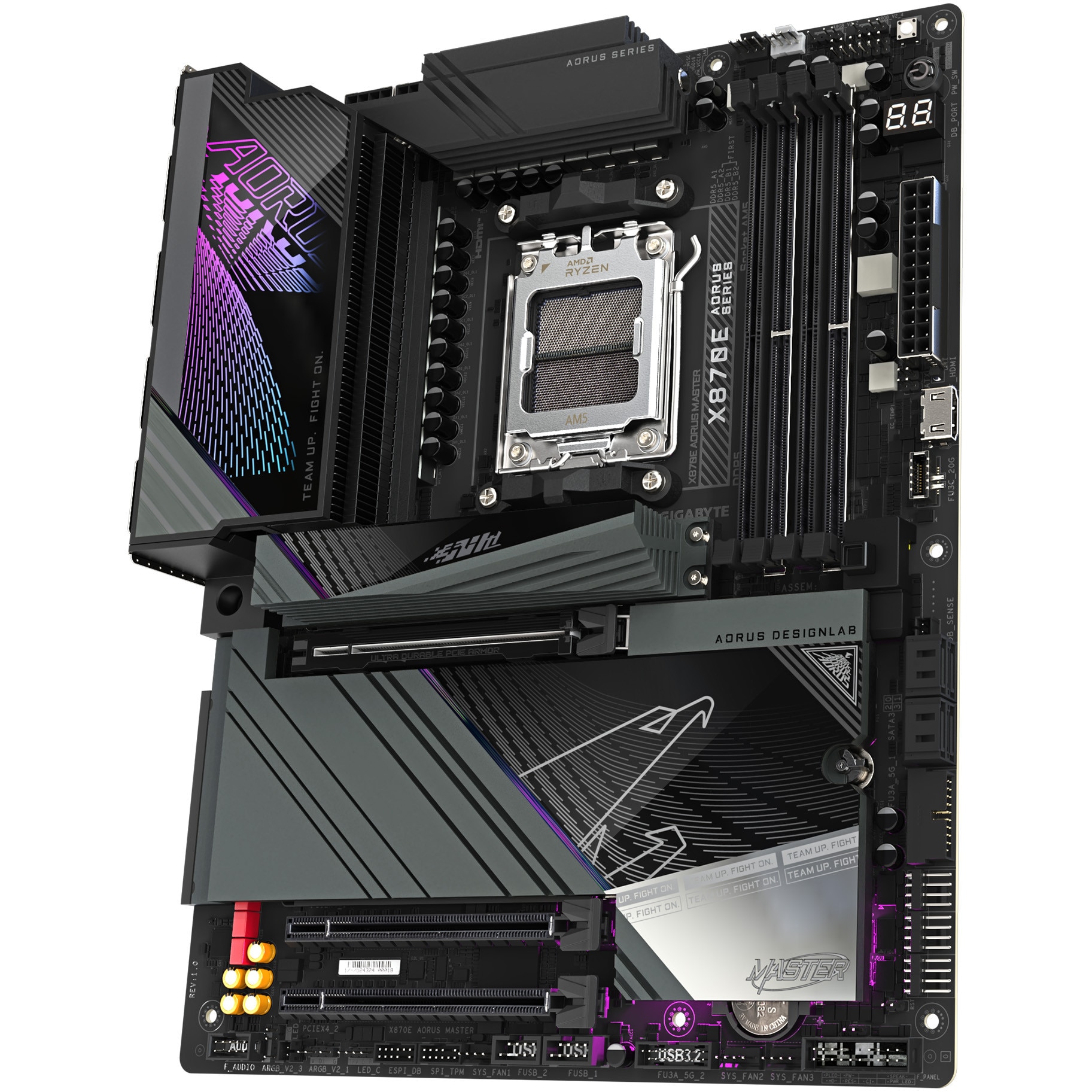 T*m様 GIGABYTE X870E AORUS MASTER AM5 ジャン Placa de baza GIGABYTE X870E AORUS MASTER, AM5, DDR5, Wi-Fi, BT