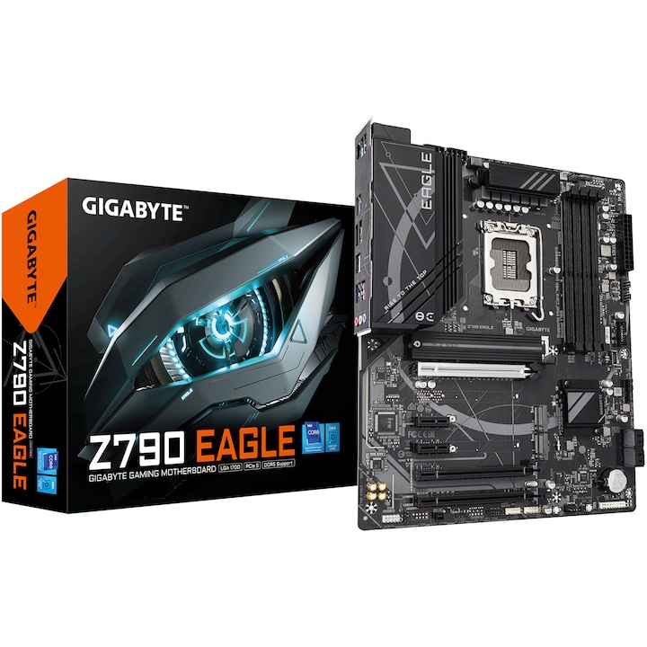 Дънна платка GIGABYTE Z790 EAGLE, DDR5, LGA1700, ATX, Черен