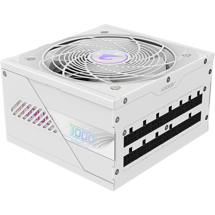 Sursa PC GIGABYTE GP-AE1000PM PG5 ICE, 1000W, 80+ Platinum, Full Modulara, ATX, Alb