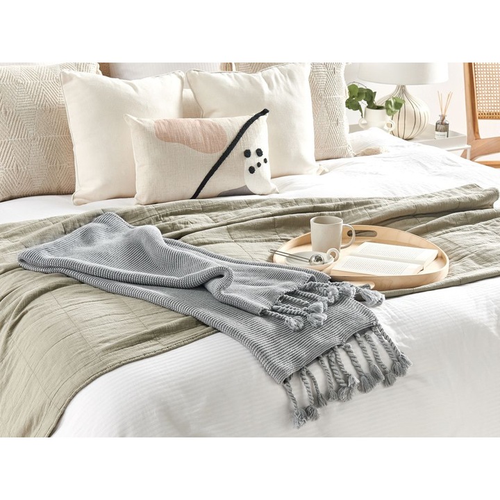 Takaró Nazilli Pamut 125 x 150 cm Világosszürke