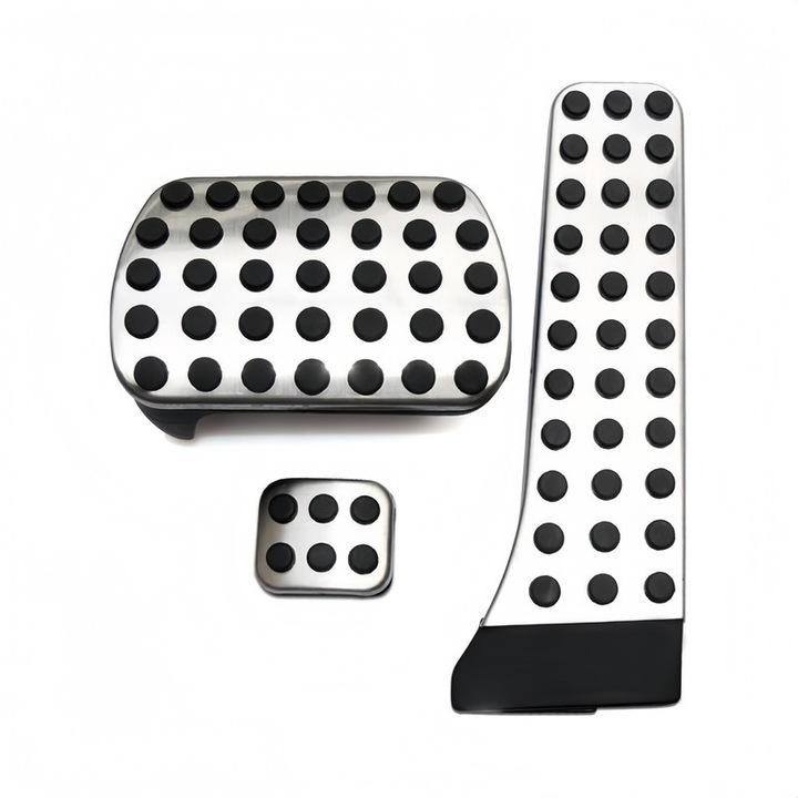 3 db rozsdamentes acél automata pedáldísz készlet, SPARKZA, Mercedes-Benz W204, W203, W205, W212, W213, X204, W221, GLC, GLE modellekhez