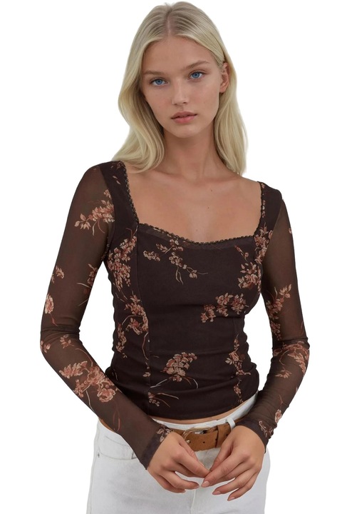 Bluza pentru dama, HiCCUP, Jerseu, Maro