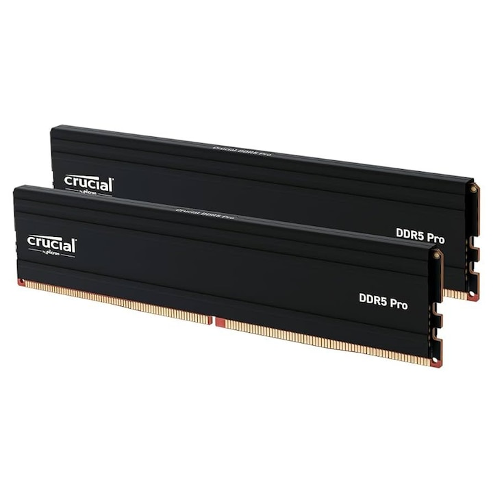 Crucial CP2K32G56C46U5 memória 64 GB DDR5 5600 MHz CL46, 2 x 32 GB készlet, XMP 3.0/AMD EXPO, Fekete