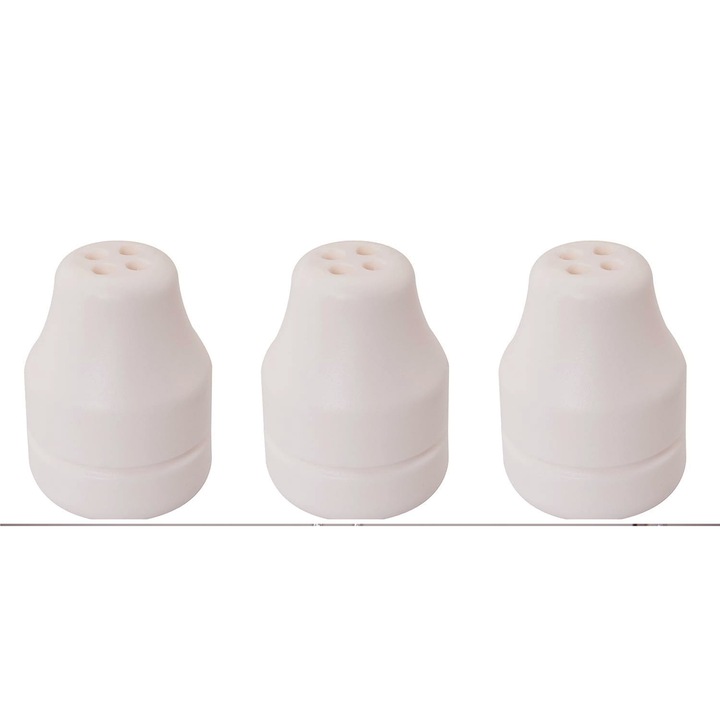 Комплект 3 бутона за щори, CooTooLa, бял, 22x30 мм