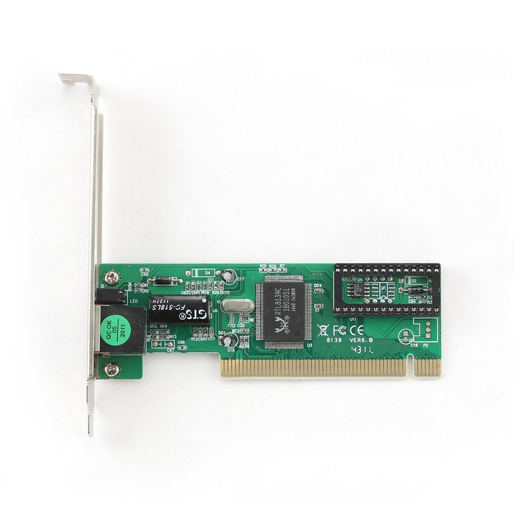 PCI LAN kártya Gembird NIC-R2 SS000561 K1, 100/10 Mbps, asztali számítógéphez