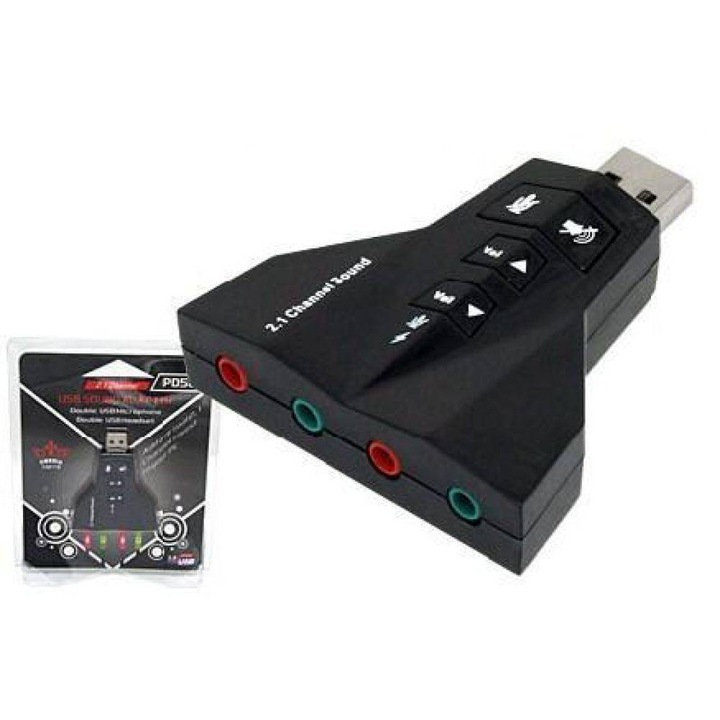 USB 7.1 hangkártya Digital One SP001124, PD560, hétcsatornás hangkártya