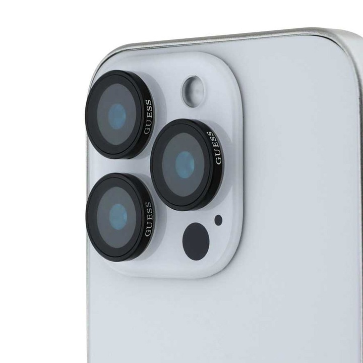 Glass shield Display pentru iPhone 16 Pro/iPhone 16 Pro Max, K82, Sticla, Metal Deep Dark