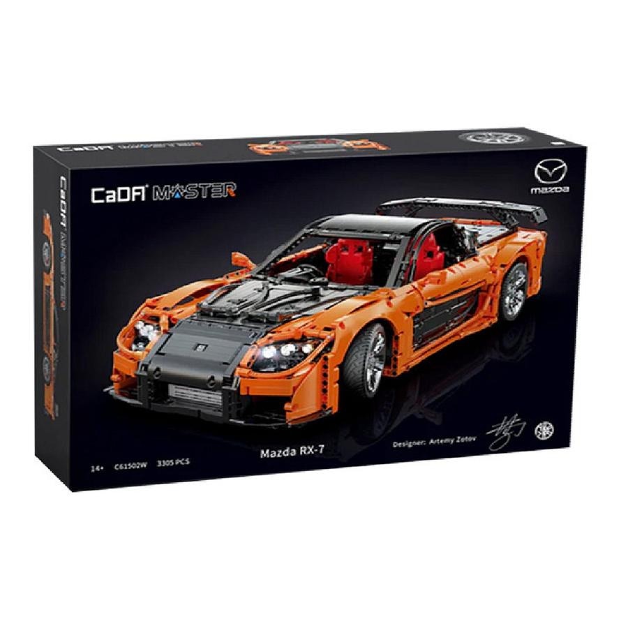 CaDA C61502W - Mașină sport Mazda RX-7 cu telecomandă - Jucărie de