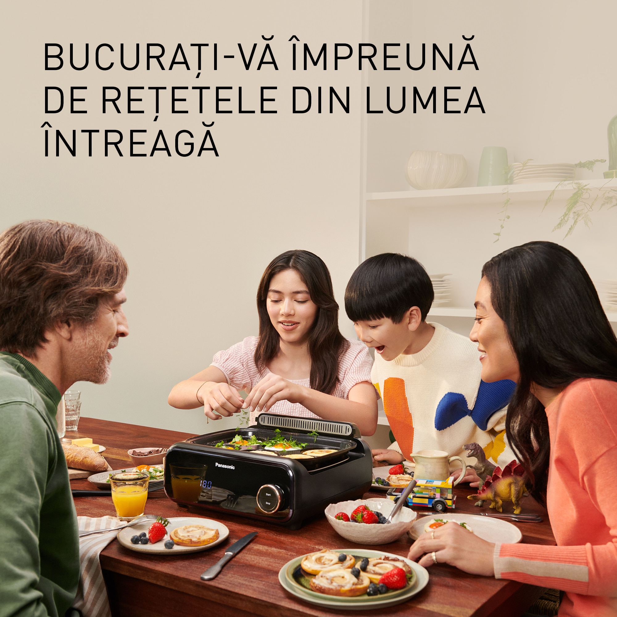 Panasonic NF-GM600KXE 6-in-1 Elektrische Multicooker, 1400W, 40-250°C, 9 Automatische Standen, 6 Bakplaten, Rookafzuiger, vaatwasserbestendige bakplaten, 2,5m Snoer, Zwart Panasonic NF-GM600KXE 6-in-1 Elektrische Multicooker, 1400W, 40-250°C, 9 Automatische Standen, 6 Bakplaten, Rookafzuiger, vaatwasserbestendige bakplaten, 2,5m Snoer, Zwart