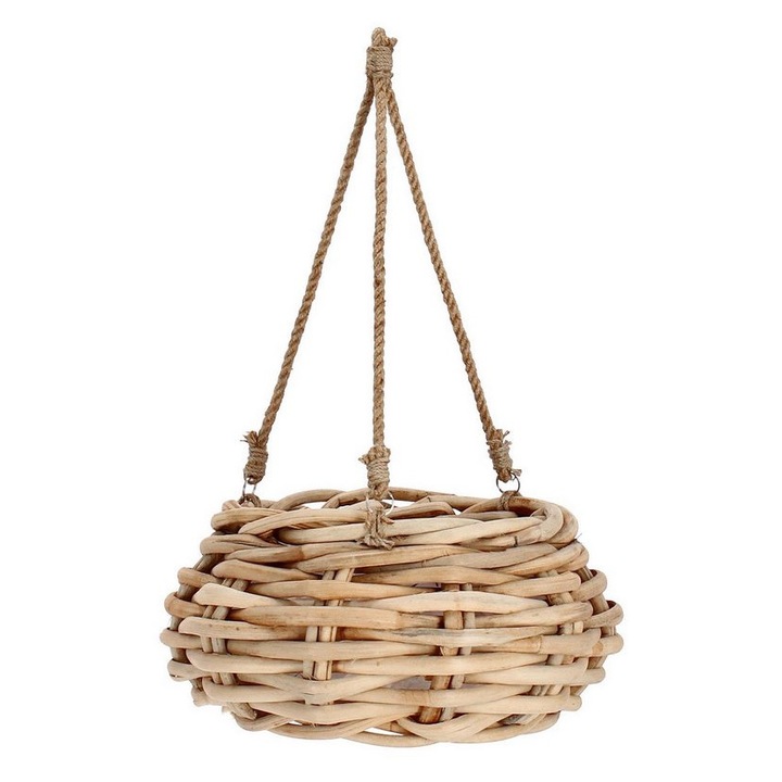 Cos ratan natur suspendabil Yulia Ø40x20h