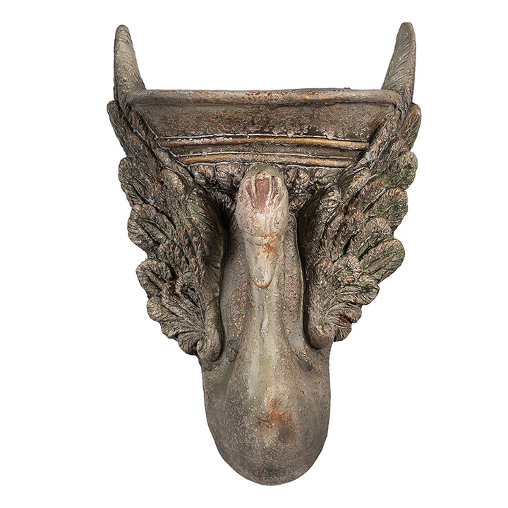 Саксия за цветя керамична кафява Лебеда 30x15x43 см