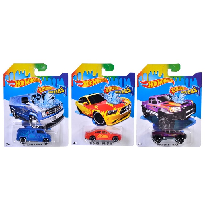 Hot wheels tunuri de culori 12modele