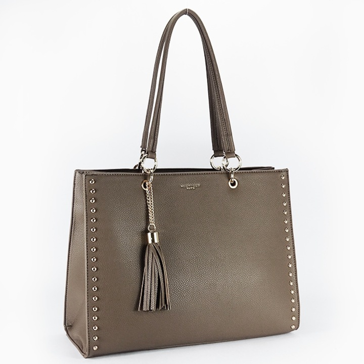 Макси чанта таупе Flora&Co Paris B-F7502 M3 Кафяво таупе