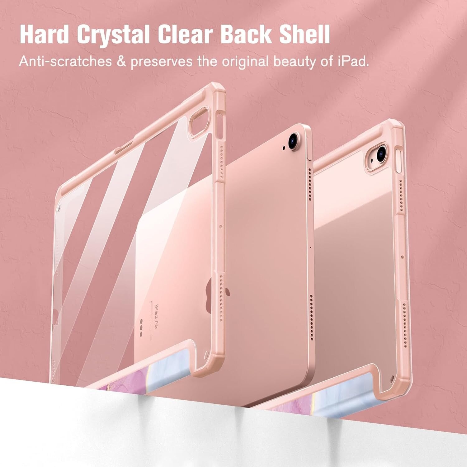 Husa pentru Apple iPad Air 11" 2024 / 2025 M2, M3, iPad Air 5/4, 10.9" 2022/2020, Roz