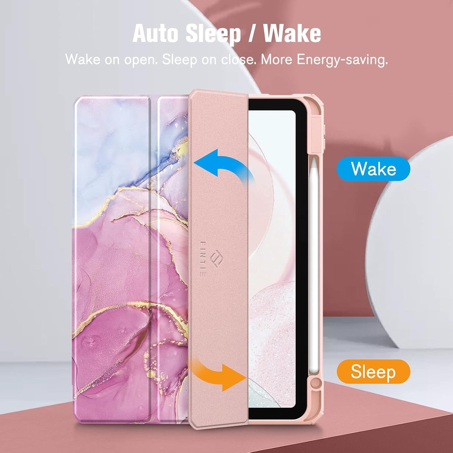 Husa pentru Apple iPad Air 11" 2024 / 2025 M2, M3, iPad Air 5/4, 10.9" 2022/2020, Roz