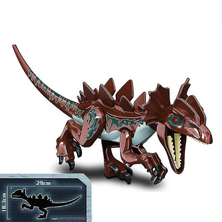 Set de constructie dinozauri, Velociraptor, 3+ ani, unisex, plastic, multicolor