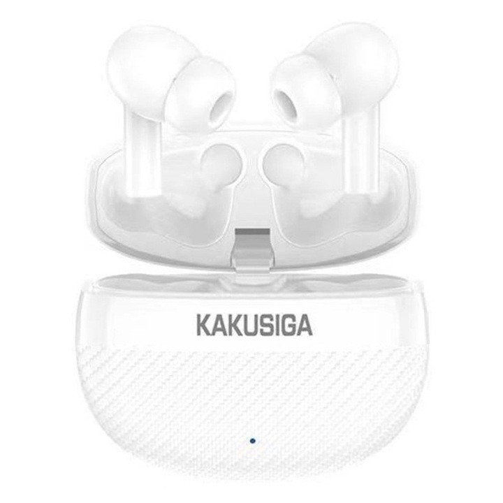 TWS vezeték nélküli fejhallgató, KSC-1455, Bluetooth 5.3, 7 órás akkumulátor-üzemidő, HiFi sztereó, érintőképernyős vezérlés, fehér