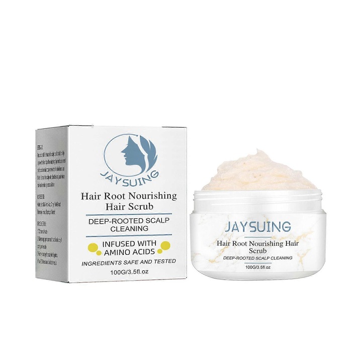 Scrub nutritiv pentru regenerarea parului, 1 set, promoveaza cresterea parului, reduce caderea parului