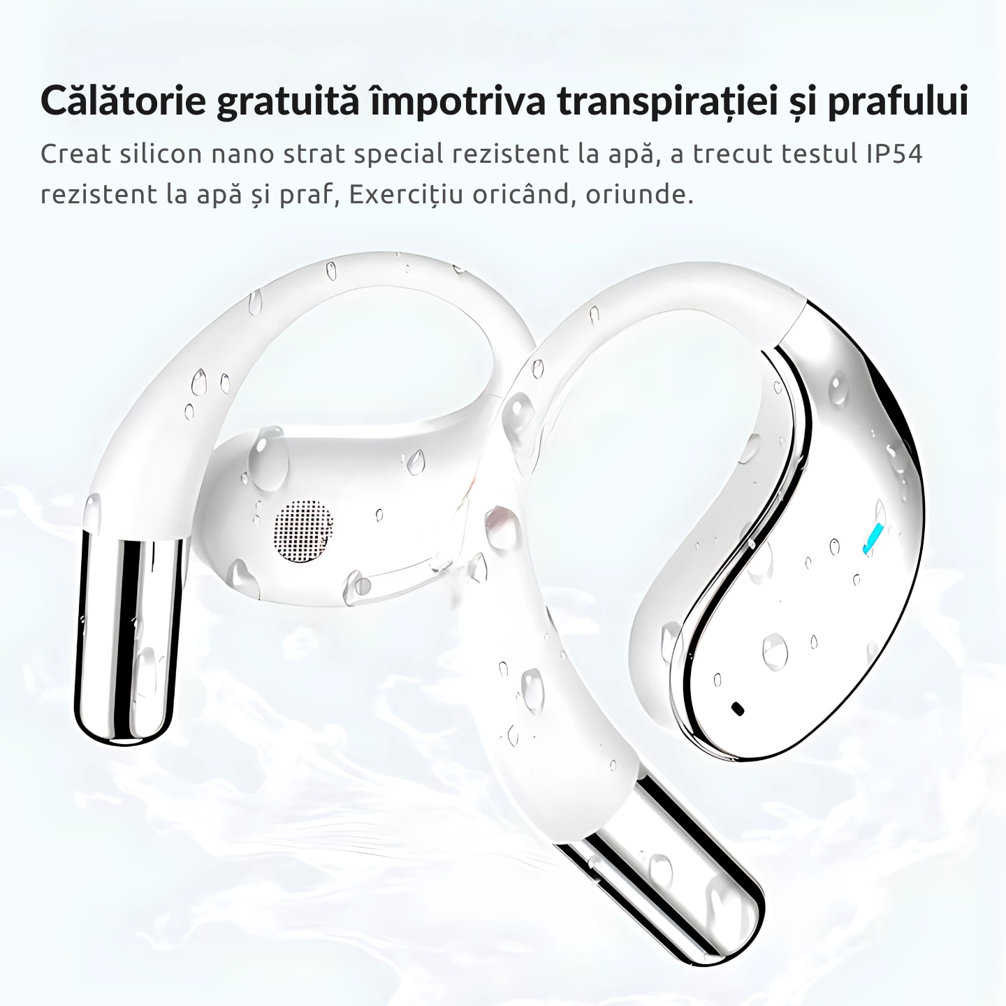 Casti Ai Casti Wireless AI Translator, 144 Limbi, ANC, True Wireless Stereo ...