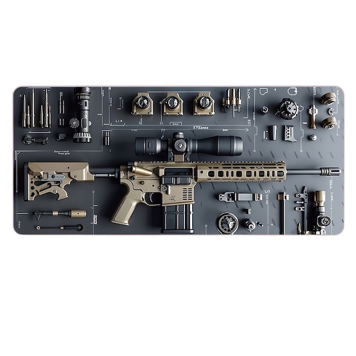 Mousepad de joc, 300x800mm, multicolor