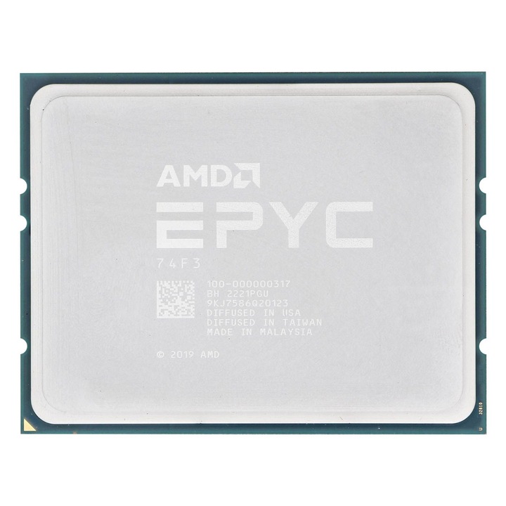 AMD EPYC 74F3 Milan processzor, 24 magos, 240W, Socket SP3, Tray