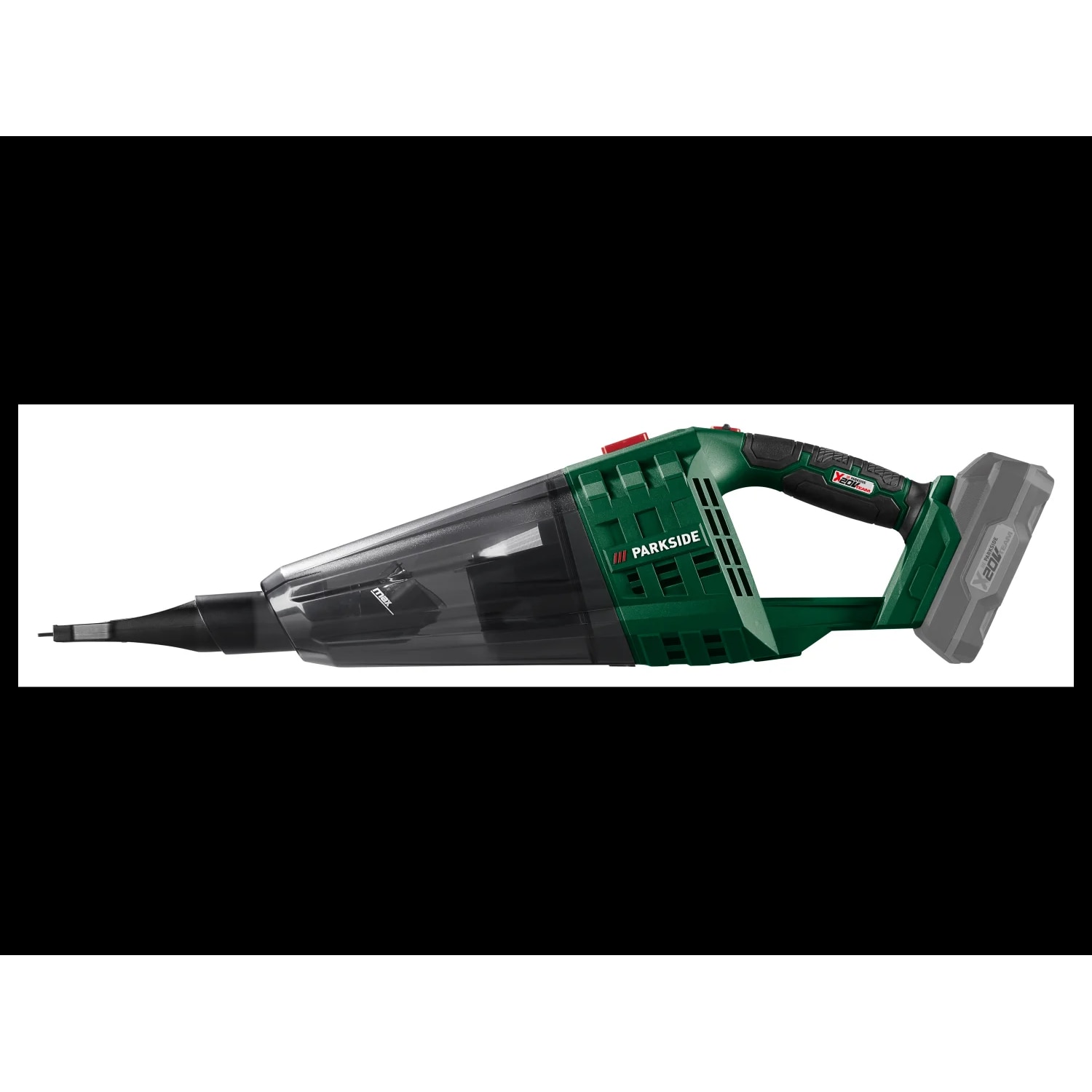 Aspirator de mână fără fir PARKSIDE PHSSA 20-Li D2, 20V, Aspirație 5.5kPa, Rezervor 650ml, fără baterie și încărcător