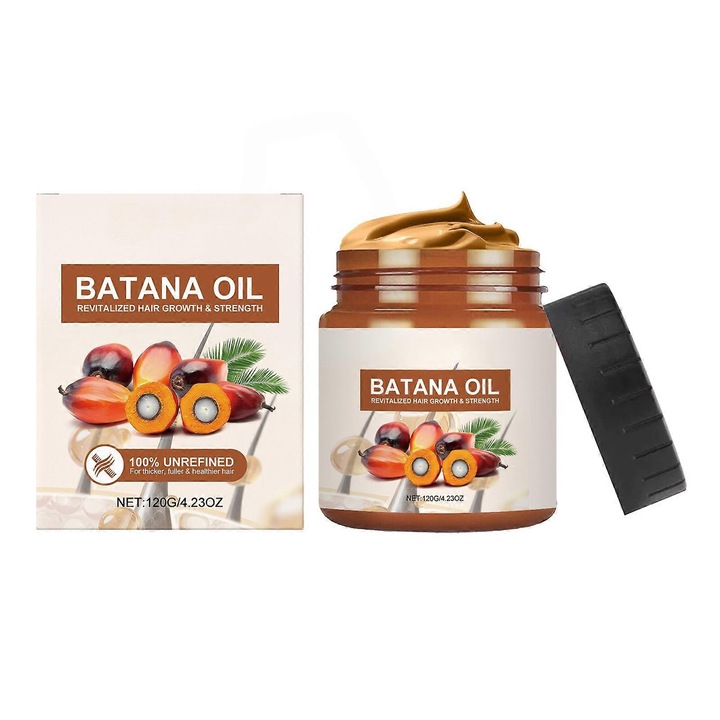 Balsam de par Batana, 3 piese, ingrijire naturala, hidratare profunda, fara chimicale, 100% organic, 3x120g