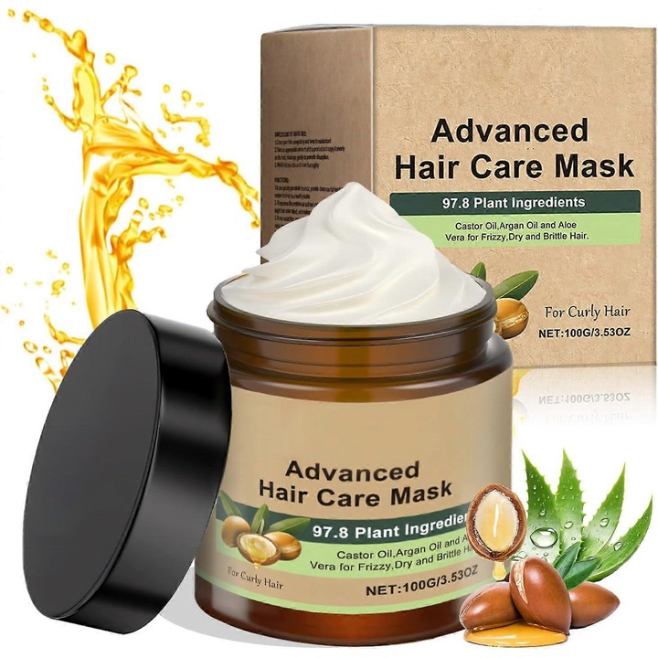 Masca de par reparatoare, tratament avansat, continut natural, ulei de argan, 1PCS