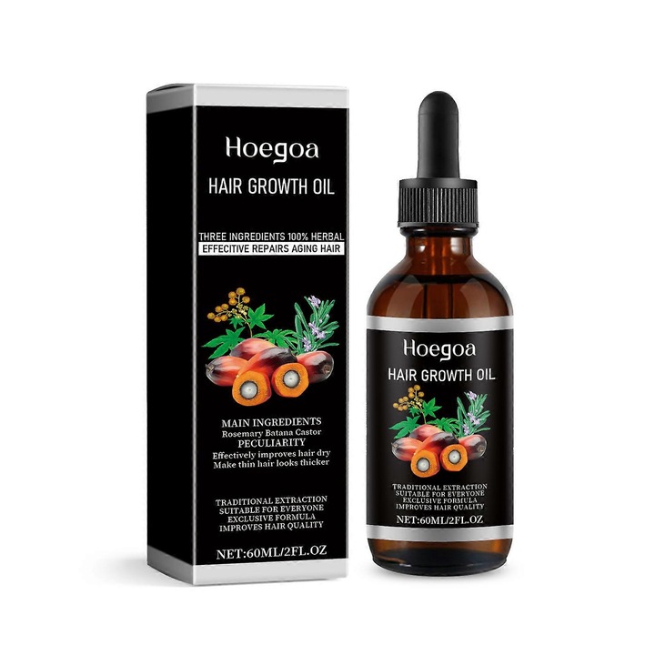 Esenta de ingrijire a parului din ulei de palmier, tratament pentru masajul scalpului, set 2pcs, ulei esential pentru repararea parului uscat