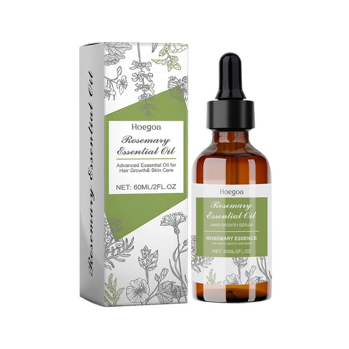 Ulei esential de rozmarin, tratament pentru par, ingrijire scalp, 100% natural, 1pcs