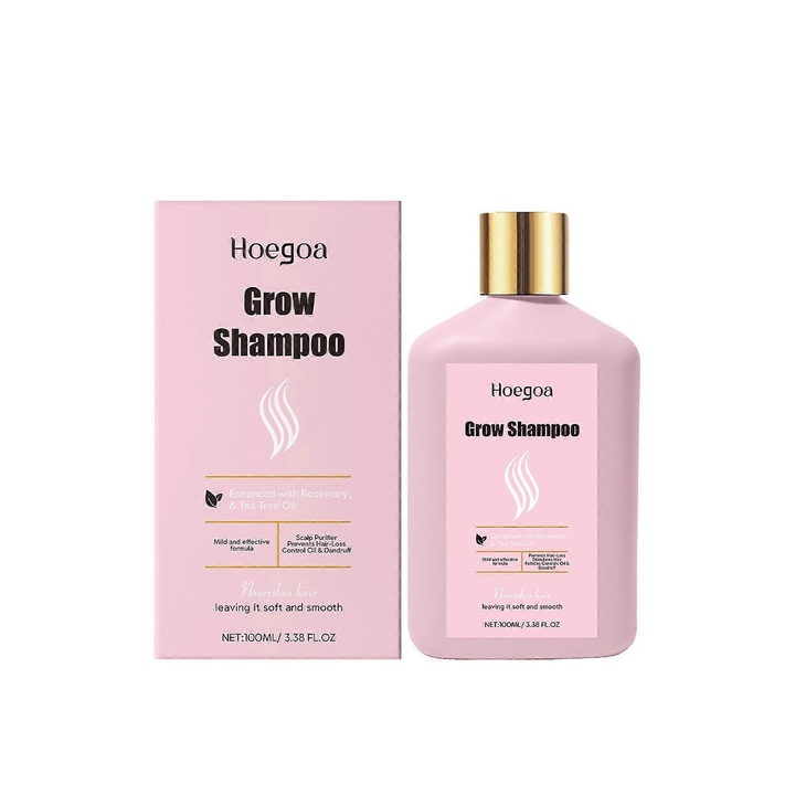 Шампоан за коса Hoegoa със съставки от розмарин, подхранващ и хидратиращ