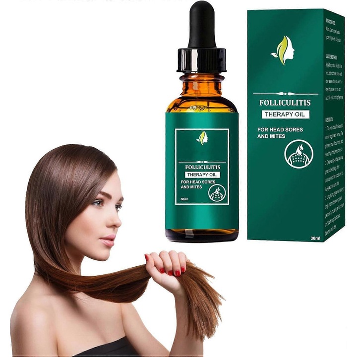 Лечение за фоликулит на скалпа, подхранващо масло, смес от ботанически съставки, 1 брой