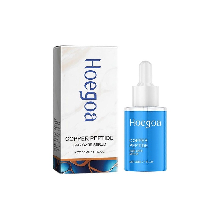 Serum pentru Cresterea Parului, Hoegoa, 3PCS, Cu peptide de Cupru, pentru Toate Tipurile de Par