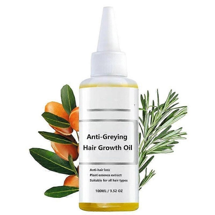 Ulei de par anti-imbatranire, set 3 bucati, cu ulei de rozmarin si amla, pentru par mai puternic si stralucitor