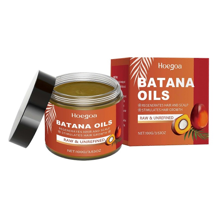 Ulei de Batana Ne rafinat pentru Cresterea Parului, Hoegoa, 3 bucati