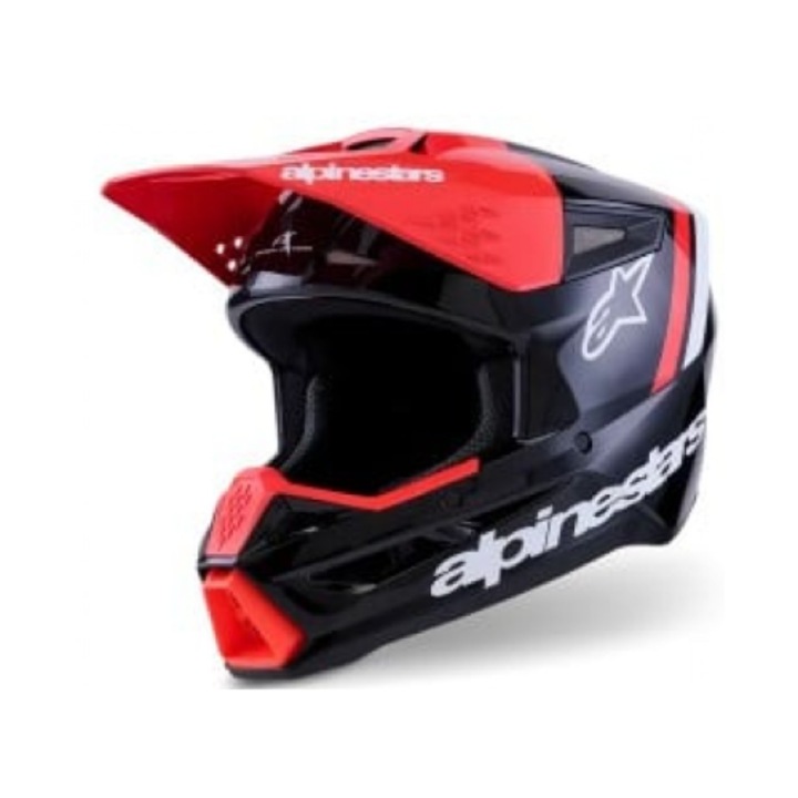 Casca motocross ALPINESTARS SM3 RADIUM BLK/RED/WH, XXL