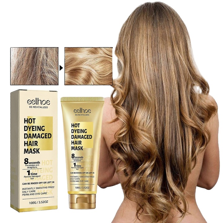 Masca de par revitalizanta EELHOE 8 secunde, tratament cu keratina, hidratare intensa