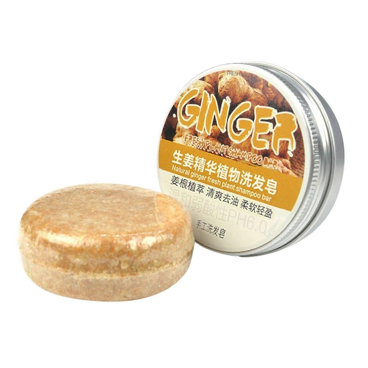 Sampon de par solid, intarire, ginseng si ghimbir, 6x2.2cm