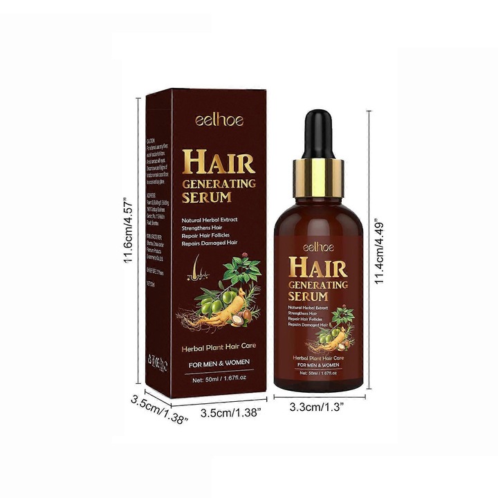 Масло за коса и скалп с биотин, 50 мл, за цъфтящи краища и сух скалп, типове коса 3A-4C EELHOE