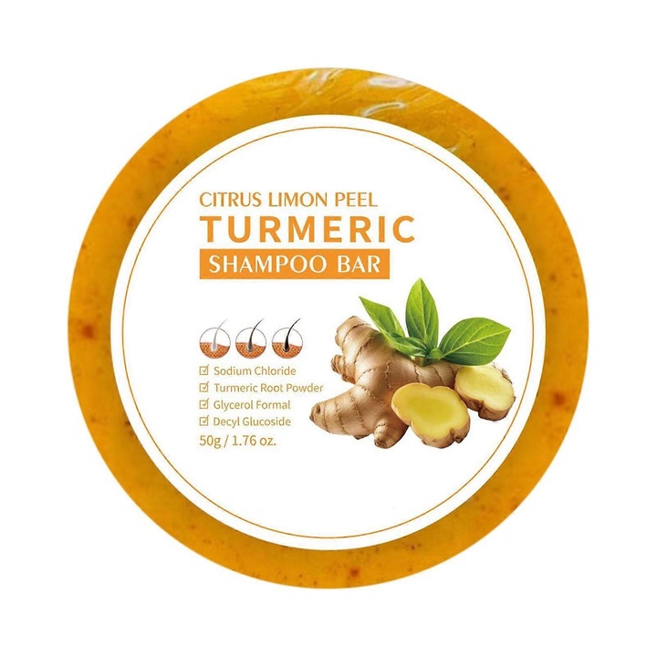 Sampon solid pentru par cu ulei esential de cocos, 50g, ingrijire intensiva, curatare delicata