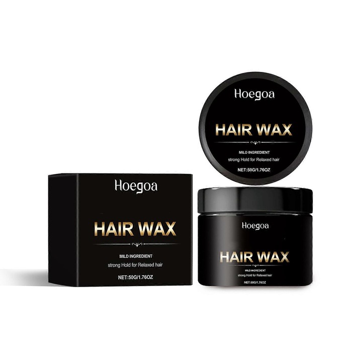 Gel de coafare pentru barbati, 71.3g, Hoegoa 5.3x5.3x4.6cm, hidratant, usor de curatat