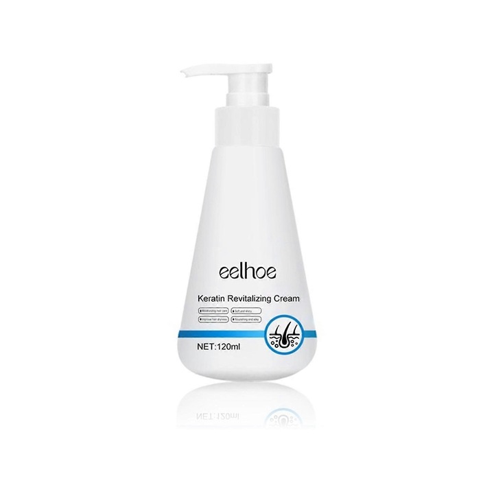 Balsam de par revitalizant cu keratina, Eelhoe, 300ml, pentru par uscat si deteriorat, hranitor, usor de aplicat