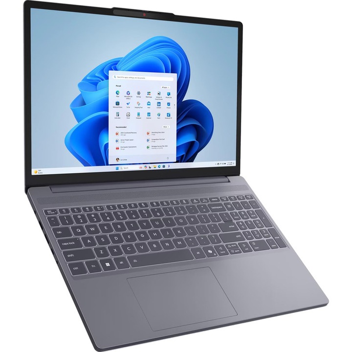 Laptop Lenovo 15.3'' IdeaPad Slim 3 15ARP10, WUXGA IPS, Procesor AMD Ryzen™ 5 7535HS (16M Cache, up to 4.55 GHz), 6 cores, 40GB DDR5, 1920 GB SSD, AMD Radeon 660M, No OS, Luna Grey
