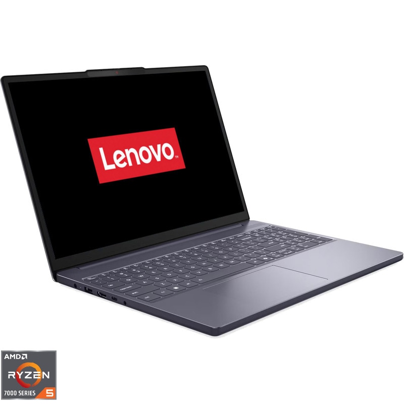 Laptop Lenovo IdeaPad Slim 3, AMD Ryzen 5, 40GB RAM, 1950GB SSD, Luna Grey, 15.3''