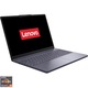 Laptop Lenovo ultraportabil 15 inch, procesor AMD Ryzen 5 7535HS, 8GB DDR5, 900GB SSD, culoare Luna Grey