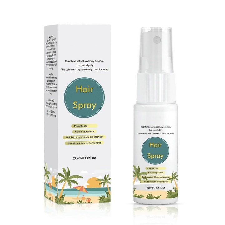 Spray de ingrijire a parului, 20ml, ingrijire pentru par gros, design convenabil